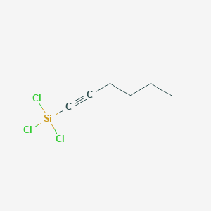 molecular formula C6H9Cl3Si B14187927 Trichloro(hex-1-YN-1-YL)silane CAS No. 918546-28-8