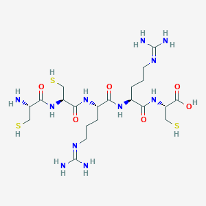 L-Cysteinyl-L-cysteinyl-N~5~-(diaminomethylidene)-L-ornithyl-N~5~-(diaminomethylidene)-L-ornithyl-L-cysteine