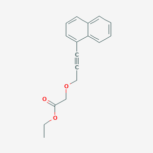 molecular formula C17H16O3 B14187944 Ethyl {[3-(naphthalen-1-yl)prop-2-yn-1-yl]oxy}acetate CAS No. 923026-23-7