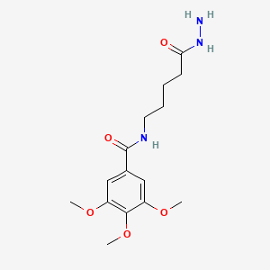 N-(5-Hydrazinyl-5-oxopentyl)-3,4,5-trimethoxybenzamide