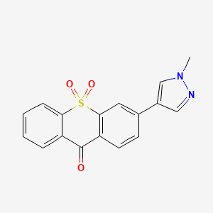 9H-Thioxanthen-9-one, 3-(1-methyl-1H-pyrazol-4-yl)-, 10,10-dioxide