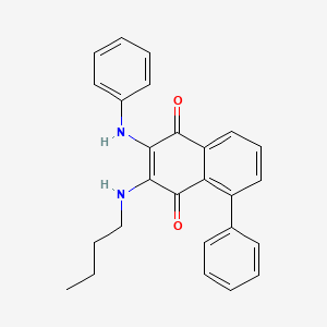 molecular formula C26H24N2O2 B14187977 2-Anilino-3-(butylamino)-5-phenylnaphthalene-1,4-dione CAS No. 874749-29-8