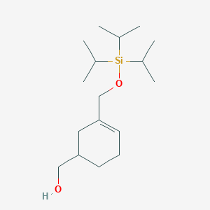 molecular formula C17H34O2Si B14187983 [3-({[Tri(propan-2-yl)silyl]oxy}methyl)cyclohex-3-en-1-yl]methanol CAS No. 918534-32-4