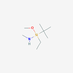 1-tert-Butyl-1-ethyl-1-methoxy-N-methylsilanamine