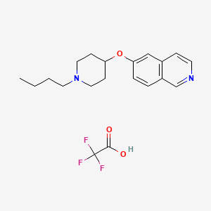 molecular formula C20H25F3N2O3 B14187992 6-(1-Butylpiperidin-4-yl)oxyisoquinoline;2,2,2-trifluoroacetic acid CAS No. 918489-66-4