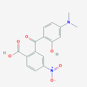 molecular formula C16H14N2O6 B014188 2'-羧基-4-二甲氨基-2-羟基-5'-硝基二苯甲酮 CAS No. 166442-40-6
