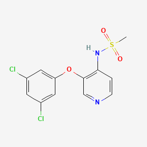 molecular formula C12H10Cl2N2O3S B14188013 N-[3-(3,5-dichlorophenoxy)pyridin-4-yl]methanesulfonamide CAS No. 833455-50-8