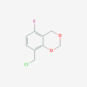 molecular formula C9H8ClFO2 B14188028 8-(Chloromethyl)-5-fluoro-2H,4H-1,3-benzodioxine CAS No. 833484-95-0