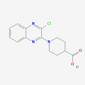 molecular formula C14H14ClN3O2 B1418803 1-(3-氯喹喔啉-2-基)哌啶-4-羧酸 CAS No. 939986-88-6