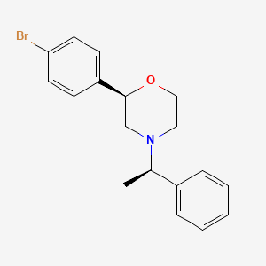 molecular formula C18H20BrNO B14188042 (2R)-2-(4-Bromophenyl)-4-[(1R)-1-phenylethyl]morpholine CAS No. 920796-76-5