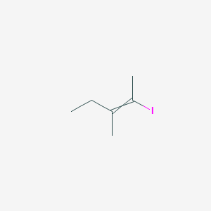 molecular formula C6H11I B14188063 2-Iodo-3-methylpent-2-ene CAS No. 921224-26-2