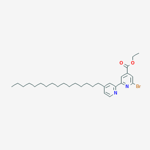 molecular formula C29H43BrN2O2 B14188073 Ethyl 6-bromo-4'-hexadecyl-2,2'-bipyridine-4-carboxylate CAS No. 857053-81-7