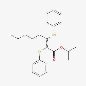 Propan-2-yl 2,3-bis(phenylselanyl)oct-2-enoate