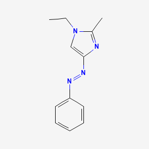 1-Ethyl-2-methyl-4-[(E)-phenyldiazenyl]-1H-imidazole