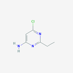 molecular formula C6H8ClN3 B1418818 6-氯-2-乙基嘧啶-4-胺 CAS No. 98134-36-2