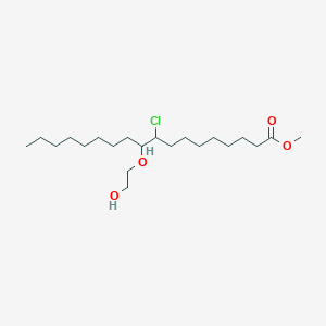 molecular formula C21H41ClO4 B14188186 Methyl 9-chloro-10-(2-hydroxyethoxy)octadecanoate CAS No. 918890-72-9