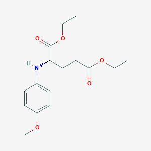 molecular formula C16H23NO5 B14188192 Diethyl N-(4-methoxyphenyl)-L-glutamate CAS No. 850404-60-3