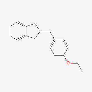 2-[(4-Ethoxyphenyl)methyl]-2,3-dihydro-1H-indene