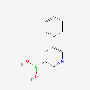 molecular formula C11H10BNO2 B1418821 (5-苯基吡啶-3-基)硼酸 CAS No. 850991-38-7
