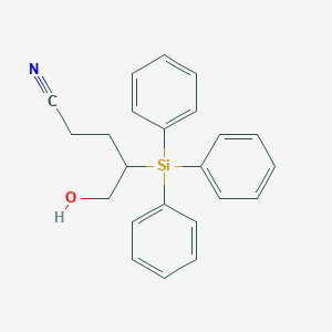 5-Hydroxy-4-(triphenylsilyl)pentanenitrile