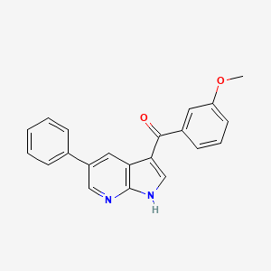 (3-Methoxyphenyl)(5-phenyl-1H-pyrrolo[2,3-b]pyridin-3-yl)methanone