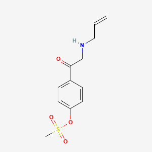 4-[N-(Prop-2-en-1-yl)glycyl]phenyl methanesulfonate