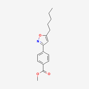 Methyl 4-(5-pentyl-1,2-oxazol-3-YL)benzoate