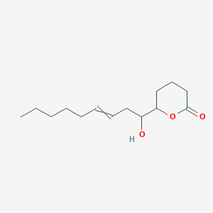 6-(1-Hydroxynon-3-en-1-yl)oxan-2-one