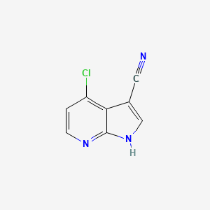 molecular formula C8H4ClN3 B1418825 4-Chloro-1H-pyrrolo[2,3-B]pyridine-3-carbonitrile CAS No. 920965-87-3