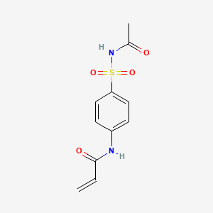 molecular formula C11H12N2O4S B14188251 N-[4-(Acetylsulfamoyl)phenyl]prop-2-enamide CAS No. 847268-22-8