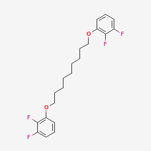 molecular formula C21H24F4O2 B14188269 1,1'-[Nonane-1,9-diylbis(oxy)]bis(2,3-difluorobenzene) CAS No. 922718-39-6