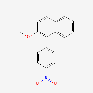 molecular formula C17H13NO3 B14188278 2-Methoxy-1-(4-nitrophenyl)naphthalene CAS No. 922511-75-9