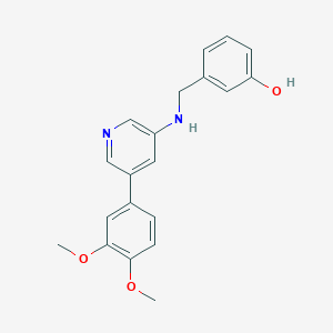 Phenol, 3-[[[5-(3,4-dimethoxyphenyl)-3-pyridinyl]amino]methyl]-