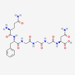 L-Glutaminyl-L-phenylalanylglycylglycylglycyl-L-asparagine