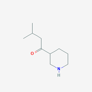 molecular formula C10H19NO B1418830 3-Methyl-1-piperidin-3-ylbutan-1-one CAS No. 959237-21-9