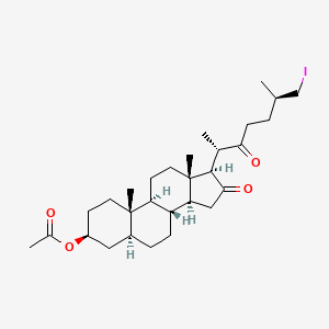 (3beta,5alpha,25R)-26-Iodo-16,22-dioxocholestan-3-yl acetate