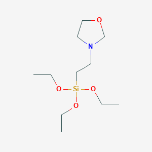 molecular formula C11H25NO4Si B14188329 3-[2-(Triethoxysilyl)ethyl]-1,3-oxazolidine CAS No. 850482-49-4