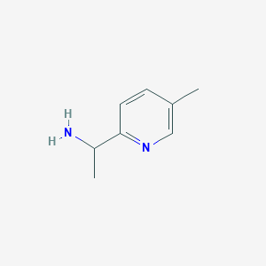 molecular formula C8H12N2 B1418833 1-(5-Methylpyridin-2-yl)ethanamine CAS No. 885277-04-3