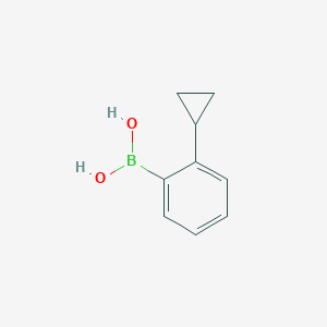 molecular formula C9H11BO2 B1418834 (2-Cyclopropylphenyl)boronic acid CAS No. 1373393-41-9
