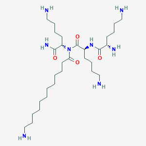 L-Lysyl-L-lysyl-N~2~-(12-aminododecanoyl)-L-lysinamide