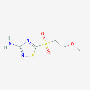 5-(2-Methoxyethanesulfonyl)-1,2,4-thiadiazol-3-amine