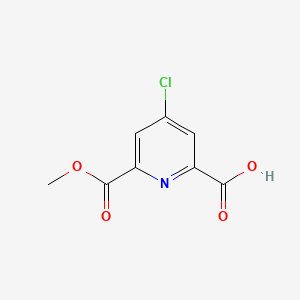 molecular formula C8H6ClNO4 B1418836 4-Chloro-6-(methoxycarbonyl)picolinic acid CAS No. 293294-71-0