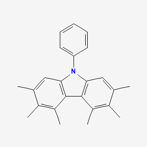 9H-Carbazole, 2,3,4,5,6,7-hexamethyl-9-phenyl-