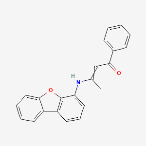 3-[(Dibenzo[b,d]furan-4-yl)amino]-1-phenylbut-2-en-1-one