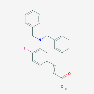 3-[3-(Dibenzylamino)-4-fluorophenyl]prop-2-enoic acid