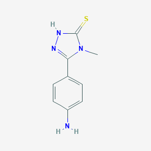 B141884 5-(4-Amino-phenyl)-4-methyl-4H-[1,2,4]triazole-3-thiol CAS No. 149622-77-5