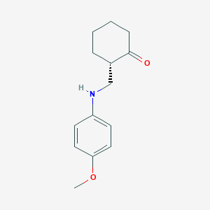 molecular formula C14H19NO2 B14188401 (2S)-2-[(4-Methoxyanilino)methyl]cyclohexan-1-one CAS No. 840475-10-7