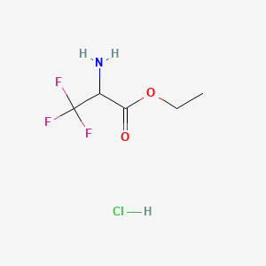molecular formula C5H9ClF3NO2 B1418841 2-氨基-3,3,3-三氟丙酸乙酯盐酸盐 CAS No. 193140-71-5