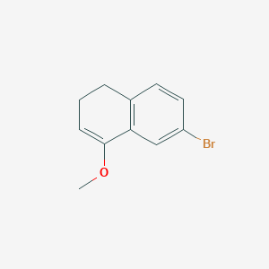 molecular formula C11H11BrO B14188424 6-Bromo-4-methoxy-1,2-dihydronaphthalene CAS No. 922714-98-5