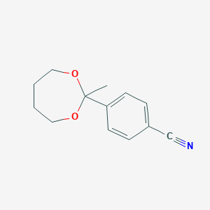 4-(2-Methyl-1,3-dioxepan-2-yl)benzonitrile